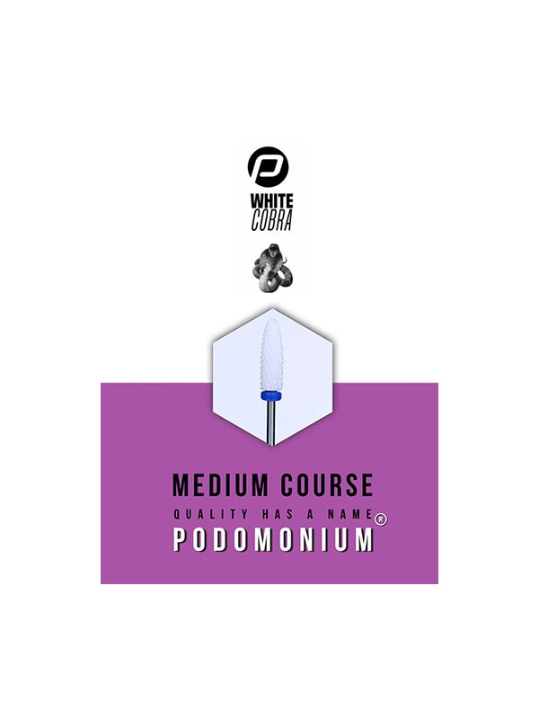 Podomonium Keramische Frees White Cobra Medium Course