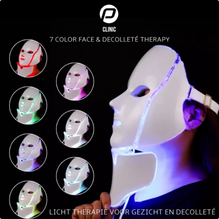 LED gezichtsmasker 7 kleuren licht therapie