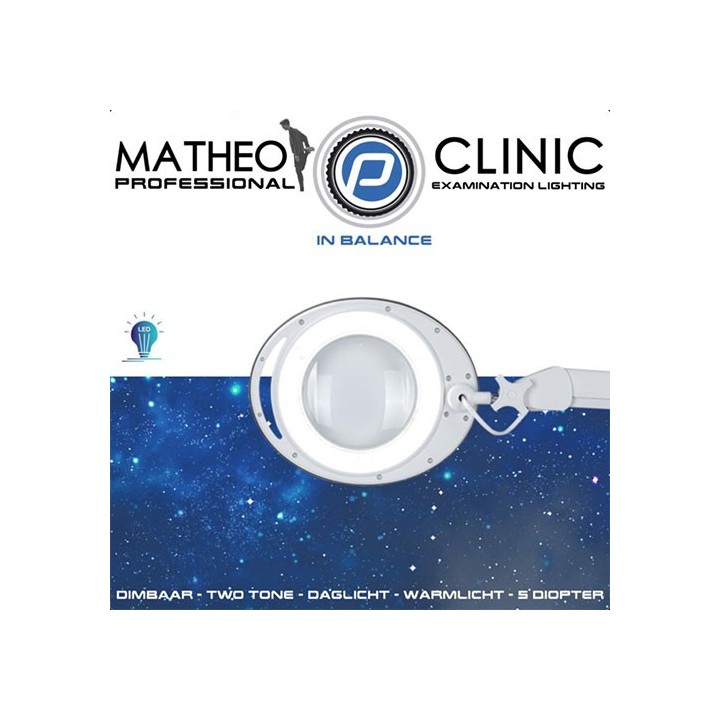 Dimbare loupelamp Matheo 5 Diopter met Handgreep | Beautywaves
