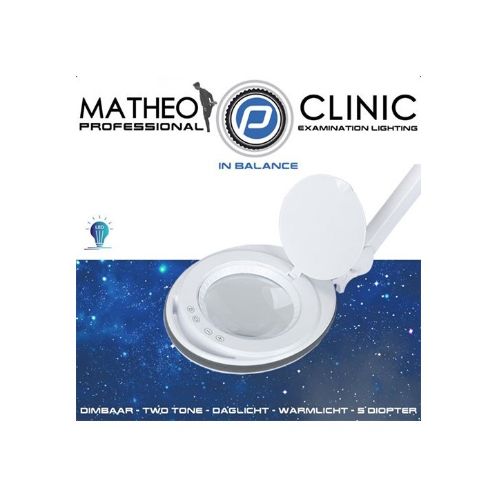 Dimbare loupelamp Matheo 5 Diopter met Handgreep | Beautywaves